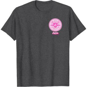 imageBarbie The Movie  Ken Flamingo Badge TShirtDark Heather Grey