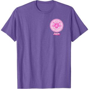 imageBarbie The Movie  Ken Flamingo Badge TShirtPurple Heather
