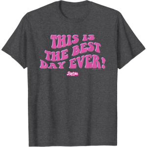 imageBarbie The Movie  This Is The Best Day Ever TShirtDark Heather Grey
