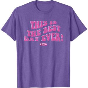 imageBarbie The Movie  This Is The Best Day Ever TShirtPurple Heather