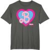 imageBarbie The Movie  B Heart Logo TShirtAsphalt Grey