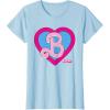 imageBarbie The Movie  B Heart Logo TShirtBaby Blue