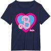 imageBarbie The Movie  B Heart Logo TShirtNavy Blue