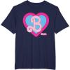 imageBarbie The Movie  B Heart Logo TShirtNavy Blue
