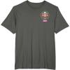 imageBarbie The Movie  Flamingo Crest TShirtAsphalt Grey