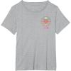 imageBarbie The Movie  Flamingo Crest TShirtHeather Grey