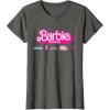 imageBarbie The Movie  Transportation Vehicles TShirtAsphalt Grey