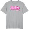 imageBarbie The Movie  Transportation Vehicles TShirtHeather Grey