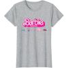 imageBarbie The Movie  Transportation Vehicles TShirtHeather Grey