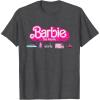 imageBarbie The Movie  Transportation Vehicles TShirtDark Heather Grey