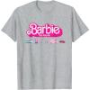 imageBarbie The Movie  Transportation Vehicles TShirtHeather Grey
