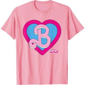 imageBarbie The Movie  B Heart Logo TShirtPink