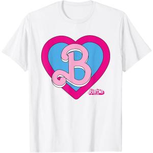 imageBarbie The Movie  B Heart Logo TShirtWhite