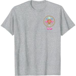 imageBarbie The Movie  Flamingo Crest TShirtHeather Grey