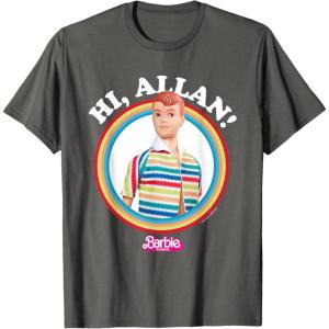 imageBarbie The Movie  Hi Allan TShirtAsphalt Grey