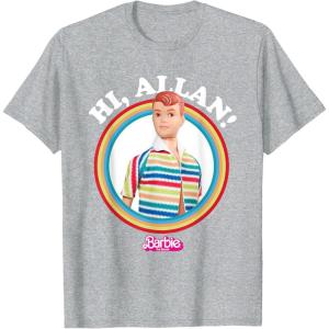 imageBarbie The Movie  Hi Allan TShirtHeather Grey