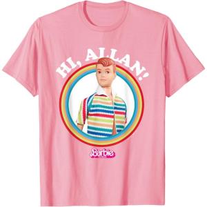 imageBarbie The Movie  Hi Allan TShirtPink
