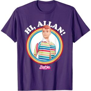 imageBarbie The Movie  Hi Allan TShirtPurple