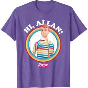imageBarbie The Movie  Hi Allan TShirtPurple Heather