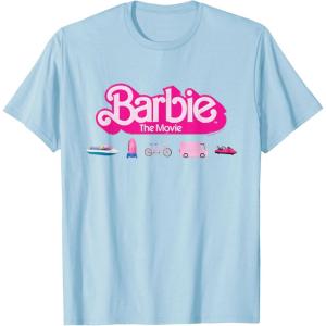 imageBarbie The Movie  Transportation Vehicles TShirtBaby Blue