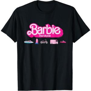 imageBarbie The Movie  Transportation Vehicles TShirtBlack