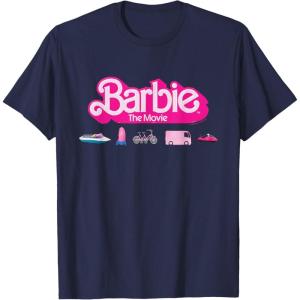 imageBarbie The Movie  Transportation Vehicles TShirtNavy Blue