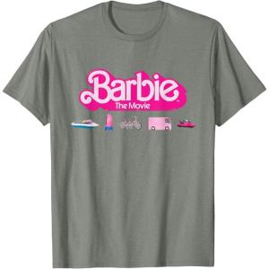 imageBarbie The Movie  Transportation Vehicles TShirtOlive Heather