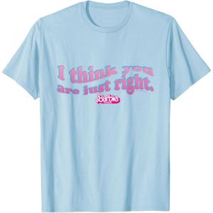 imageBarbie The Movie  Youre Just Right TShirtBaby Blue
