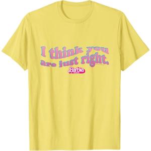 imageBarbie The Movie  Youre Just Right TShirtLemon Yellow