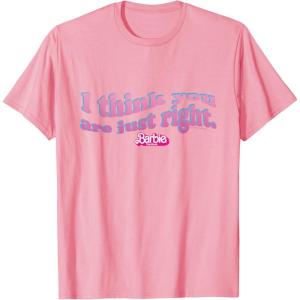 imageBarbie The Movie  Youre Just Right TShirtPink