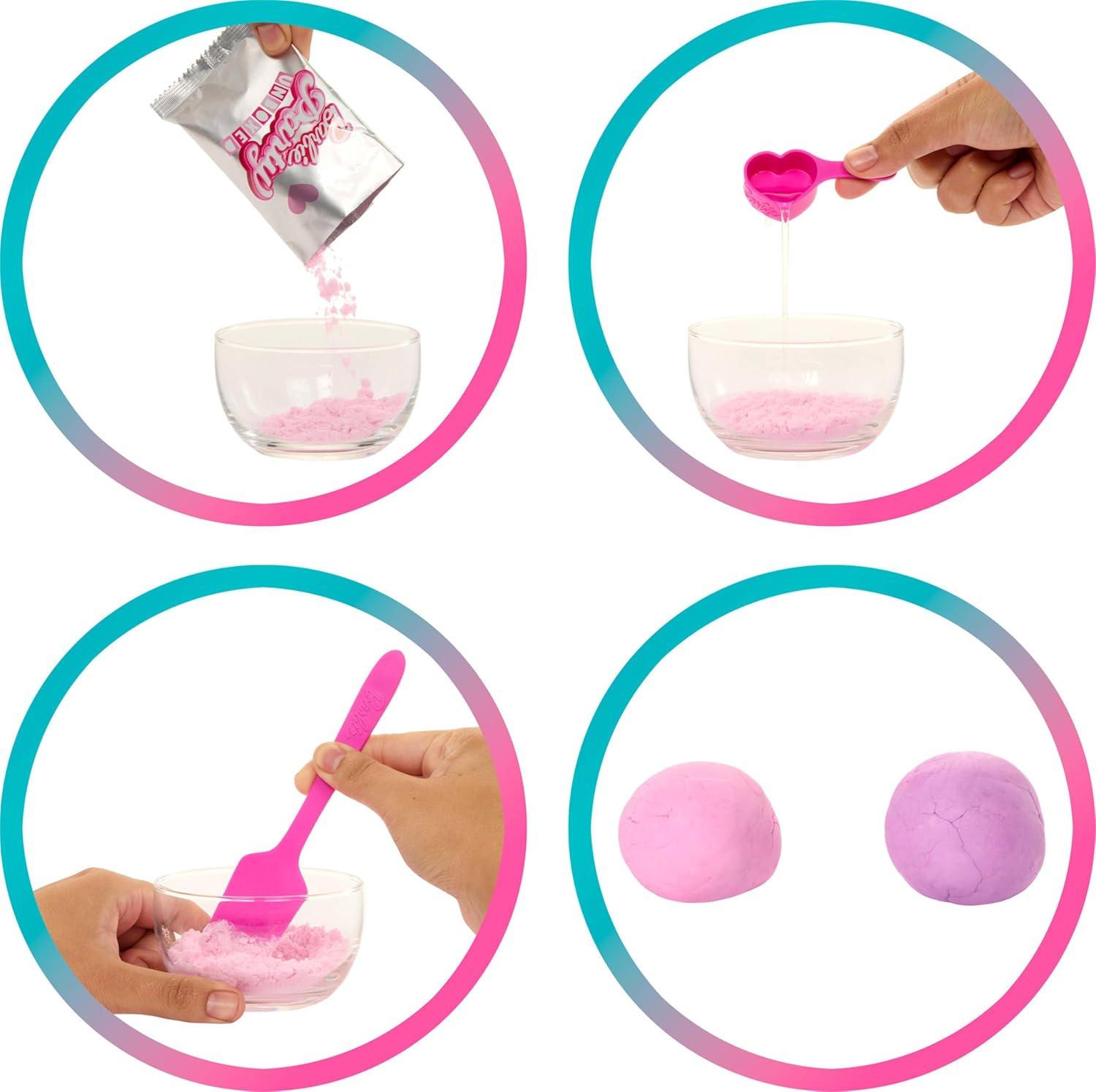 imageBarbie Party Unboxed Doll ampamp Accessories Pet Birthday Series Birthday Bows Set with 10 Surprises Including Color Change ampamp CakeDecorating Activity
