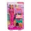 imageBarbie Baby Doctor Doll with Blonde Fashion Doll Wearing Pink Scrubs 1 Baby Doll with Baby Accessories ampamp Furniture