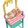 imageBarbie Baby Doctor Doll with Brunette Fashion Doll Wearing Pink Scrubs 1 Baby Doll with Baby Accessories ampamp Furniture