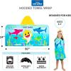 imageBarbie BathPoolBeach Soft Cotton Terry Hooded Towel Wrap 24 in x 50 in By Franco KidsBaby Shark