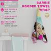 imageBarbie BathPoolBeach Soft Cotton Terry Hooded Towel Wrap 24 in x 50 in By Franco KidsBarbie