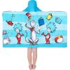 imageBarbie BathPoolBeach Soft Cotton Terry Hooded Towel Wrap 24 in x 50 in By Franco KidsDr Seuss Cat in the Hat