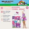 imageBarbie BathPoolBeach Soft Cotton Terry Hooded Towel Wrap 24 in x 50 in By Franco KidsHello Kitty  Friends