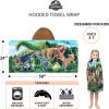 imageBarbie BathPoolBeach Soft Cotton Terry Hooded Towel Wrap 24 in x 50 in By Franco KidsJurassic World Dominion