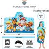 imageBarbie BathPoolBeach Soft Cotton Terry Hooded Towel Wrap 24 in x 50 in By Franco KidsMulticolor