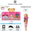 imageBarbie BathPoolBeach Soft Cotton Terry Hooded Towel Wrap 24 in x 50 in By Franco KidsMulticolors