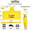 imageBarbie BathPoolBeach Soft Cotton Terry Hooded Towel Wrap 24 in x 50 in By Franco KidsPokemon Pikachu