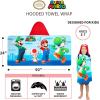 imageBarbie BathPoolBeach Soft Cotton Terry Hooded Towel Wrap 24 in x 50 in By Franco KidsSuper Mario