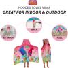 imageBarbie BathPoolBeach Soft Cotton Terry Hooded Towel Wrap 24 in x 50 in By Franco KidsTrolls