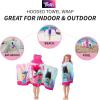 imageBarbie BathPoolBeach Soft Cotton Terry Hooded Towel Wrap 24 in x 50 in By Franco KidsTrolls World Tour