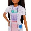 imageBarbie Dentist Doll with Brunette Fashion Doll with Blue Dress and Lab Coat 1 Kid Doll Medical Doctor Furniture ampamp Accessories
