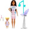 imageBarbie Dentist Doll with Brunette Fashion Doll with Blue Dress and Lab Coat 1 Kid Doll Medical Doctor Furniture ampamp Accessories