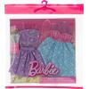 imageBarbie Fashions Clothing Set 2 Outfits for Fashion Doll Include MermaidThemed Dress Top ampamp Skirt ampamp 2 Accessories