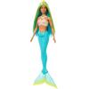 imageBarbie Mermaid Doll with Pink Fantasy Hair ampamp Headband Accessory Toy with StarfishInspired Bodice ampamp Soft Orange TailBlue  Yellow