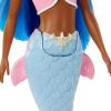 imageBarbie Mermaid Doll with Pink Fantasy Hair ampamp Headband Accessory Toy with StarfishInspired Bodice ampamp Soft Orange TailBlue