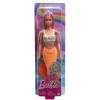 imageBarbie Mermaid Doll with Pink Fantasy Hair ampamp Headband Accessory Toy with StarfishInspired Bodice ampamp Soft Orange TailBright Pink
